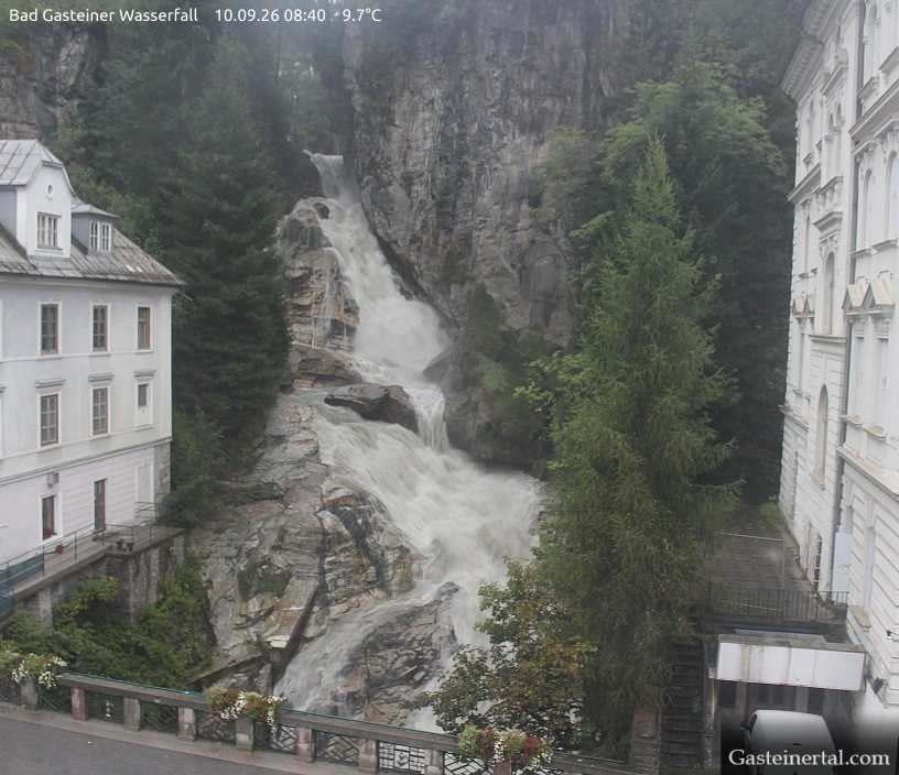 Archived image Webcam Waterfall in Bad Gastein