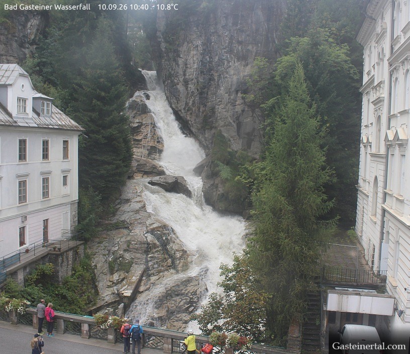 Archived image Webcam Waterfall in Bad Gastein