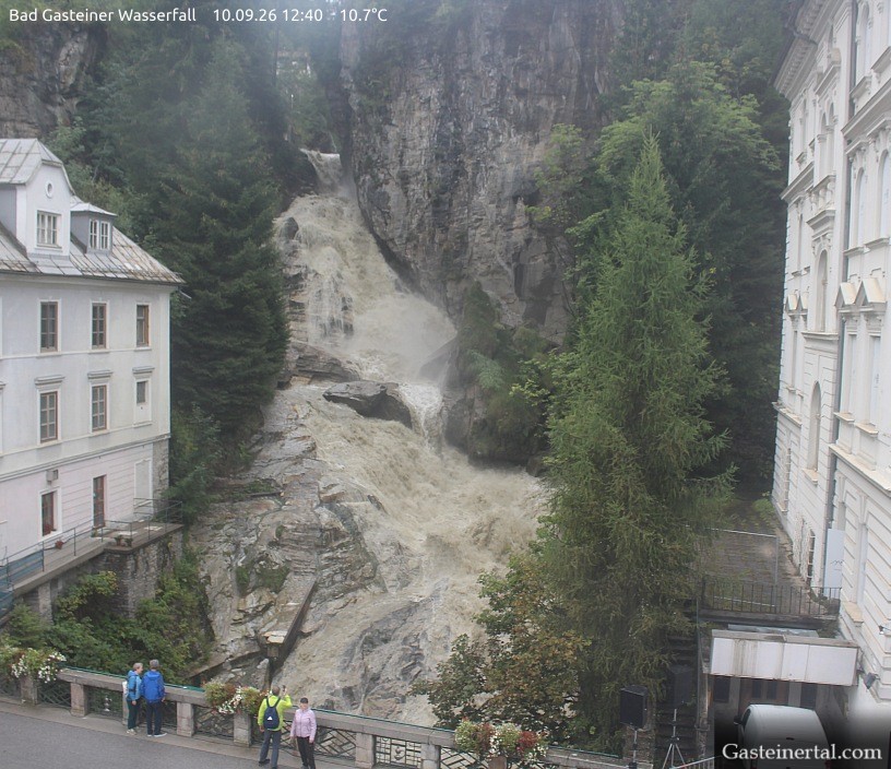 Archived image Webcam Waterfall in Bad Gastein
