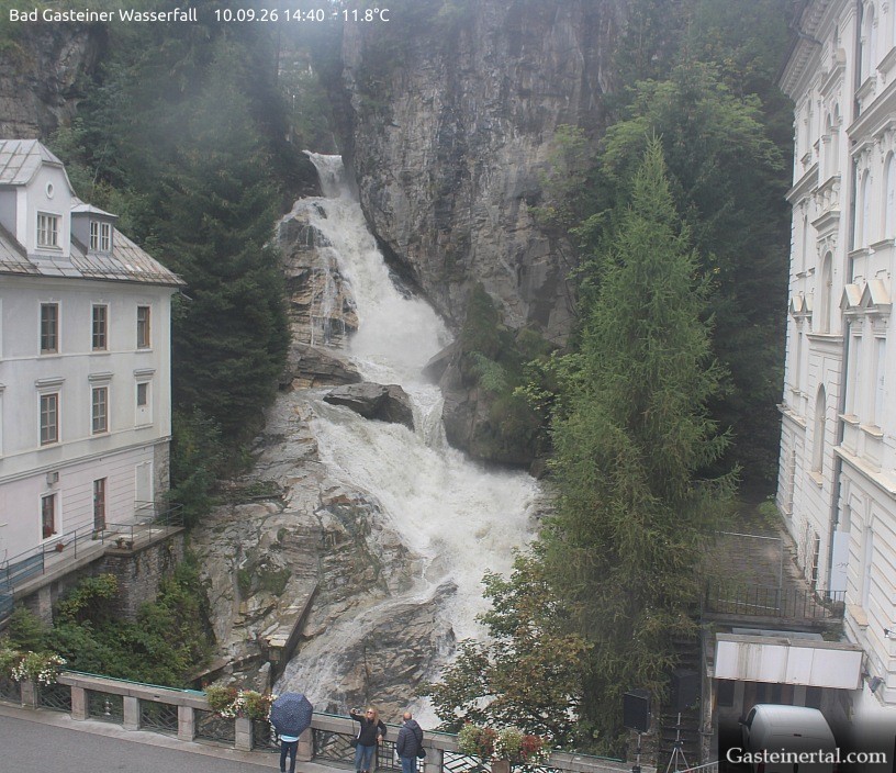 Archived image Webcam Waterfall in Bad Gastein