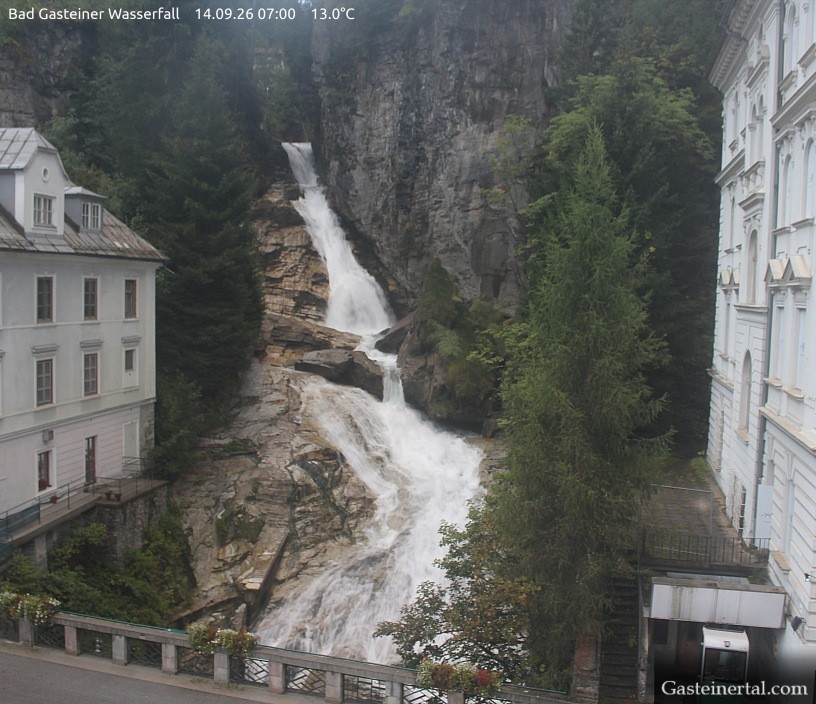 Archiv Foto Webcam Wasserfall in Bad Gastein