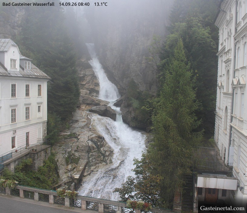 Archiv Foto Webcam Wasserfall in Bad Gastein