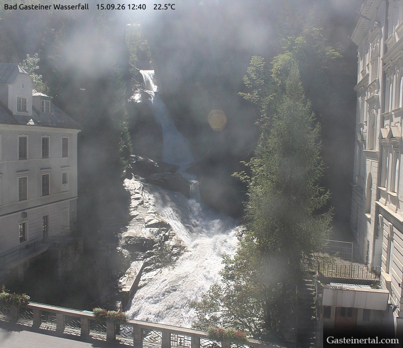 Archiv Foto Webcam Wasserfall in Bad Gastein