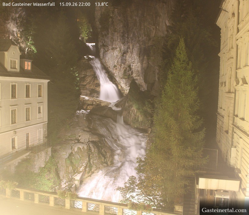 Archived image Webcam Waterfall in Bad Gastein