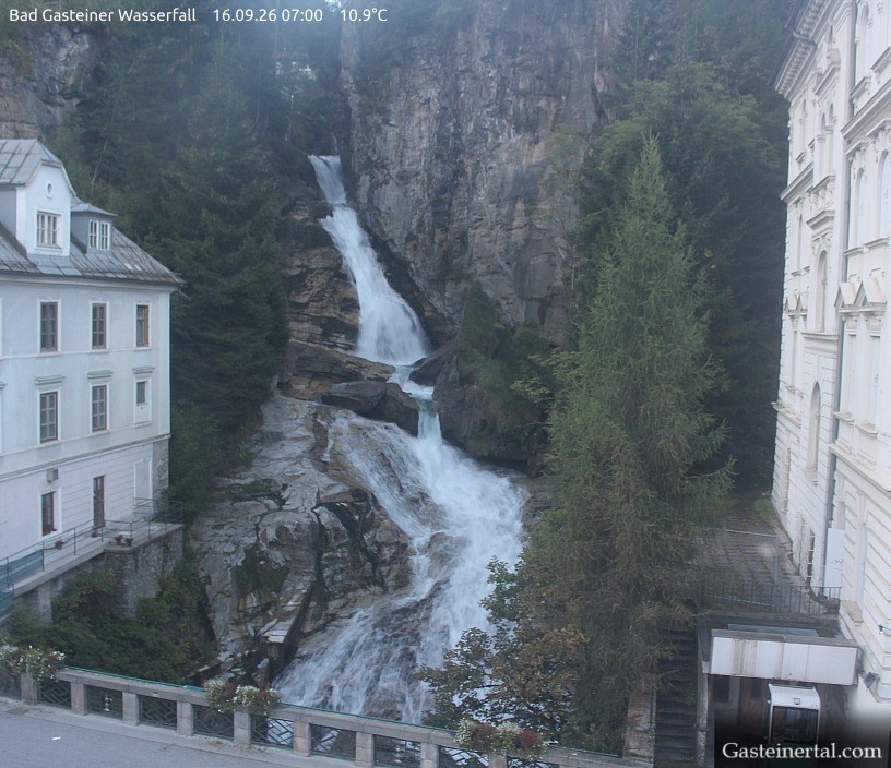 Archiv Foto Webcam Wasserfall in Bad Gastein
