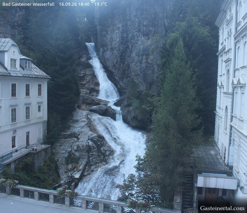 Archiv Foto Webcam Wasserfall in Bad Gastein