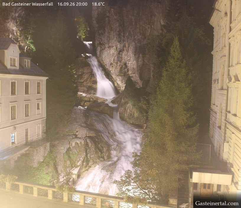Archiv Foto Webcam Wasserfall in Bad Gastein
