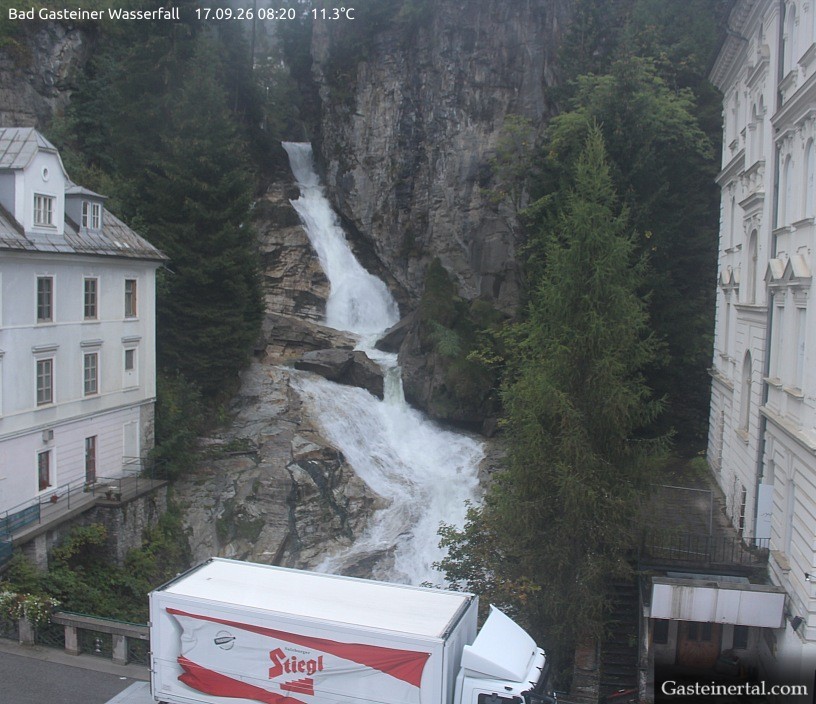 Archiv Foto Webcam Wasserfall in Bad Gastein