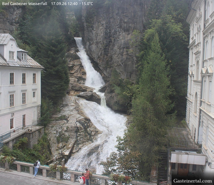Archiv Foto Webcam Wasserfall in Bad Gastein