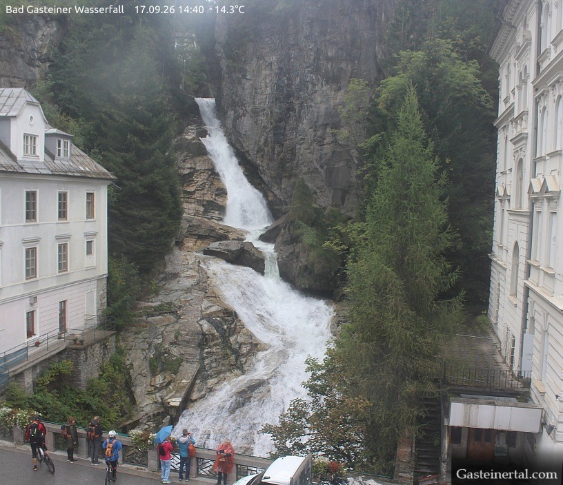 Archiv Foto Webcam Wasserfall in Bad Gastein