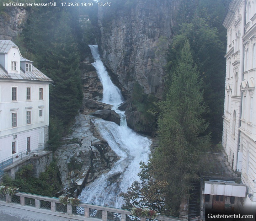 Archiv Foto Webcam Wasserfall in Bad Gastein