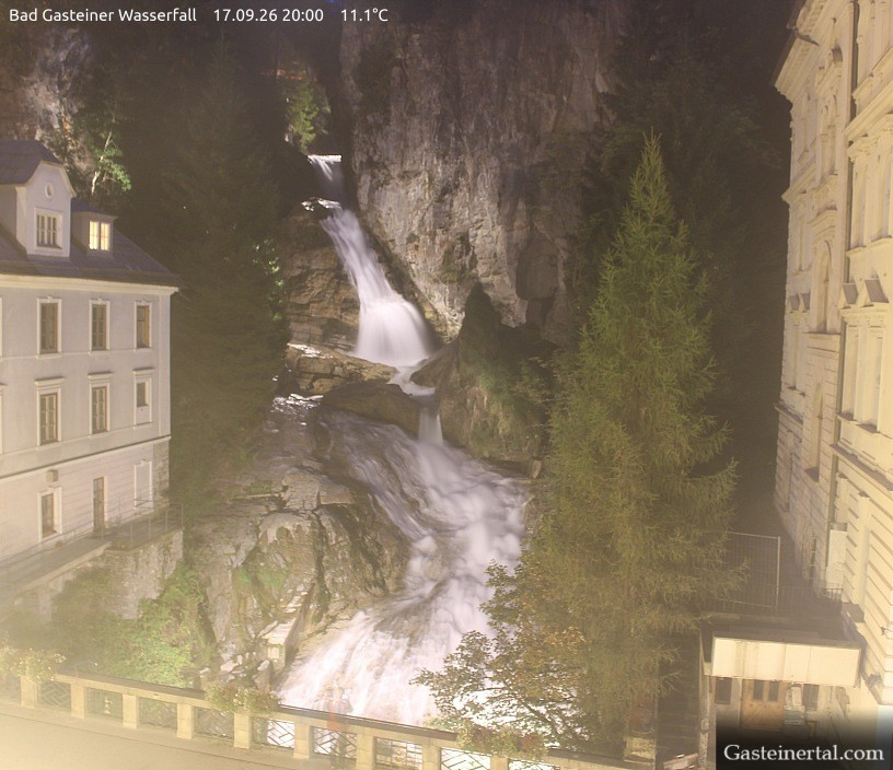 Archiv Foto Webcam Wasserfall in Bad Gastein