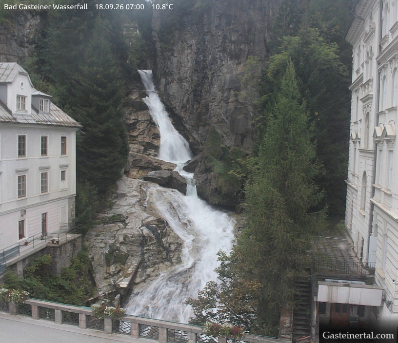 Archiv Foto Webcam Wasserfall in Bad Gastein