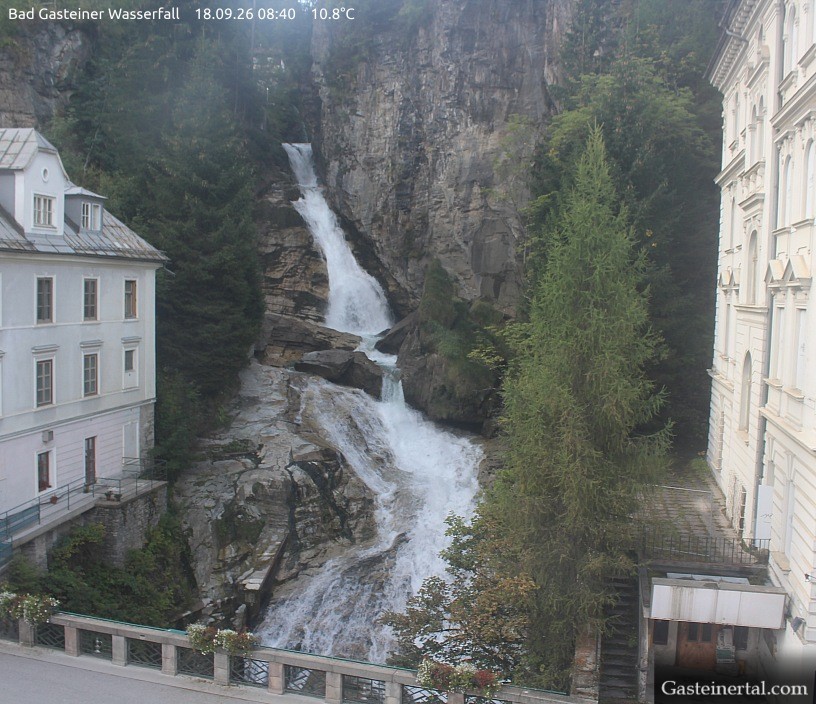 Archiv Foto Webcam Wasserfall in Bad Gastein