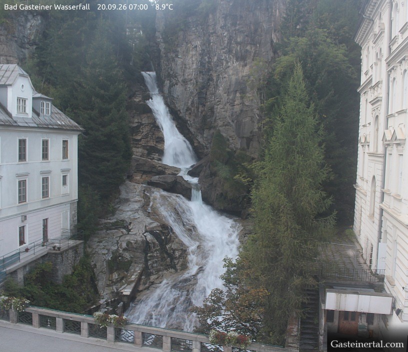 Archiv Foto Webcam Wasserfall in Bad Gastein