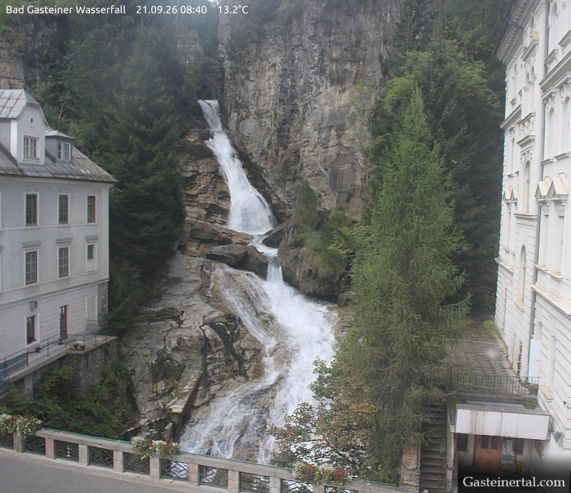 Archiv Foto Webcam Wasserfall in Bad Gastein