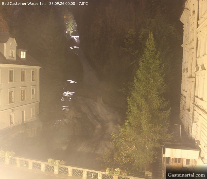 Archived image Webcam Waterfall in Bad Gastein