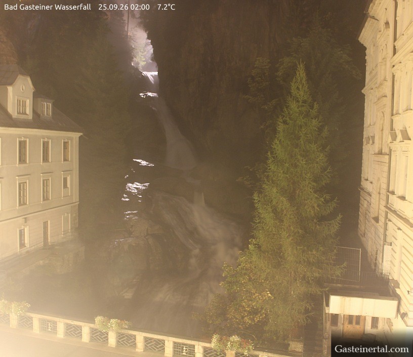 Archived image Webcam Waterfall in Bad Gastein