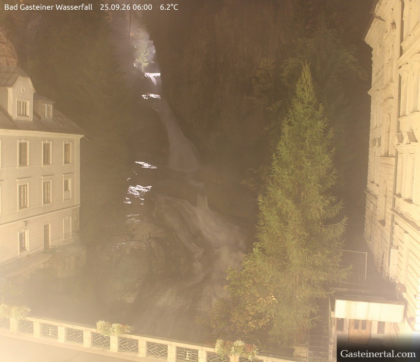Archived image Webcam Waterfall in Bad Gastein