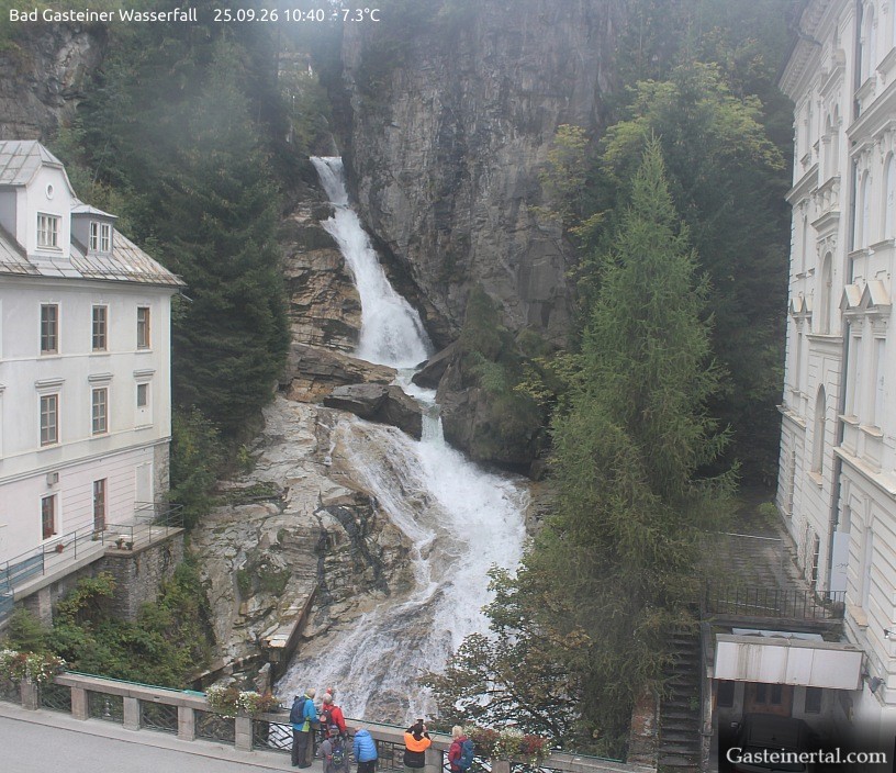 Archived image Webcam Waterfall in Bad Gastein
