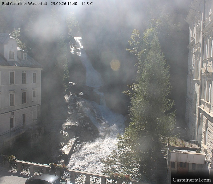 Archived image Webcam Waterfall in Bad Gastein