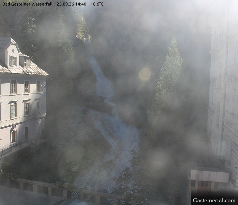 Archived image Webcam Waterfall in Bad Gastein