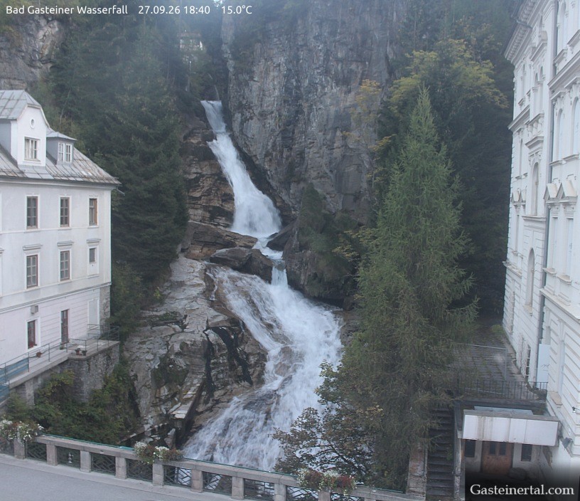 Archiv Foto Webcam Wasserfall in Bad Gastein