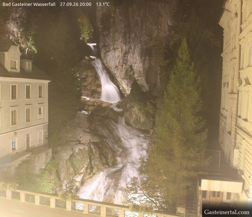 Archiv Foto Webcam Wasserfall in Bad Gastein
