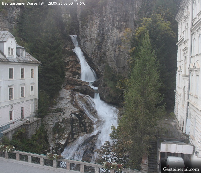 Archiv Foto Webcam Wasserfall in Bad Gastein