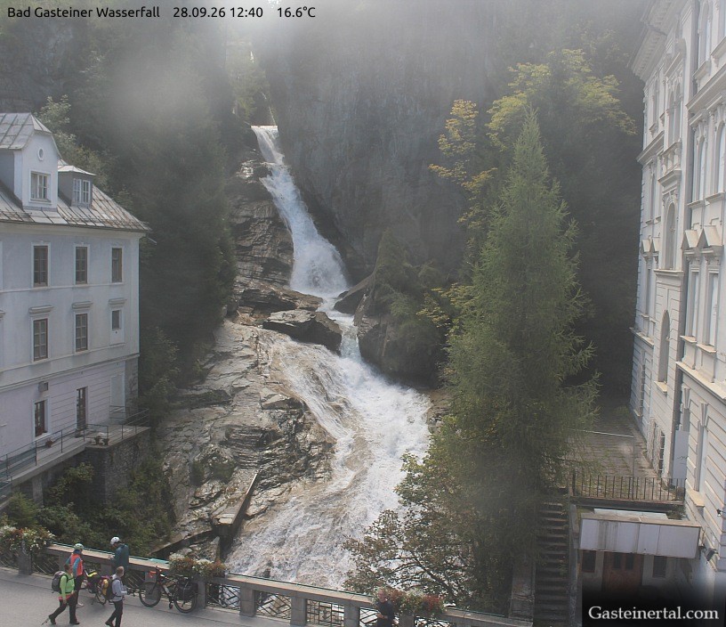 Archiv Foto Webcam Wasserfall in Bad Gastein