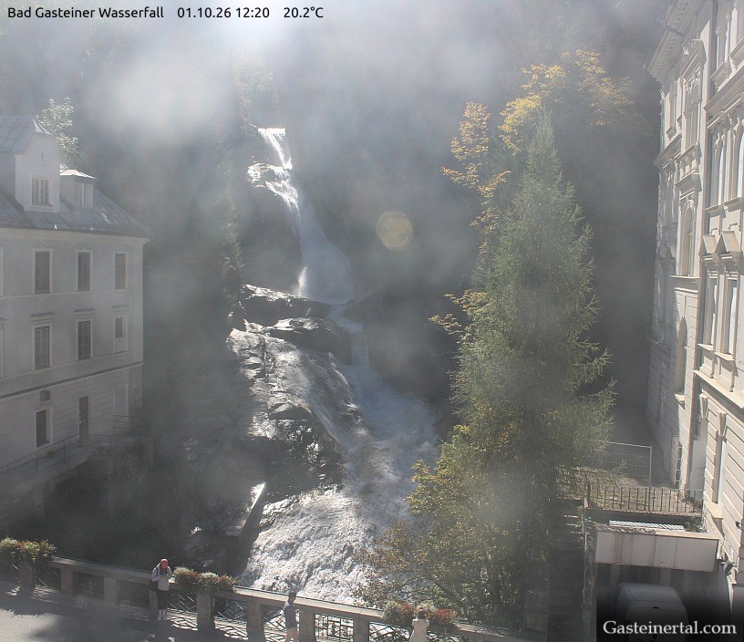 Archived image Webcam Waterfall in Bad Gastein