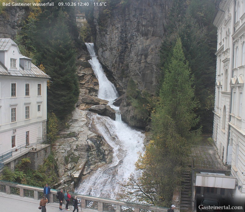 Archiv Foto Webcam Wasserfall in Bad Gastein