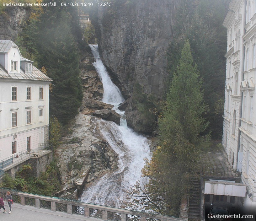 Archiv Foto Webcam Wasserfall in Bad Gastein