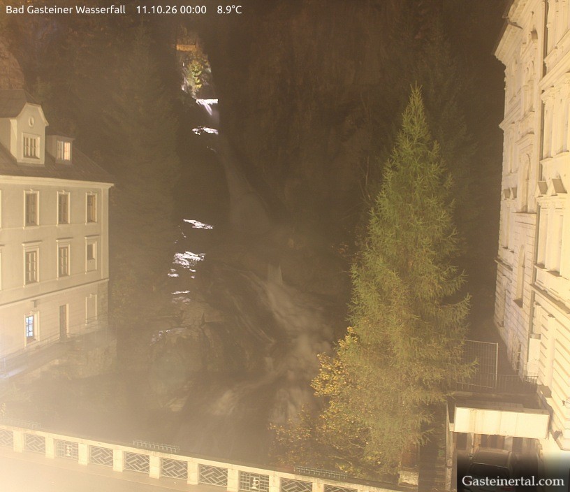 Archived image Webcam Waterfall in Bad Gastein