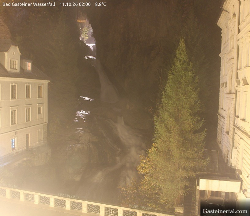 Archived image Webcam Waterfall in Bad Gastein