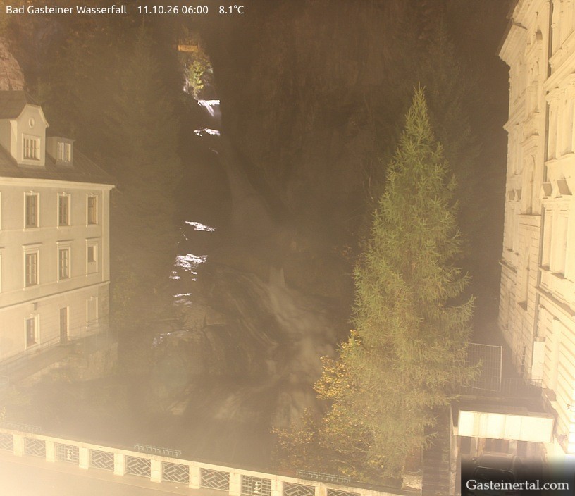 Archived image Webcam Waterfall in Bad Gastein