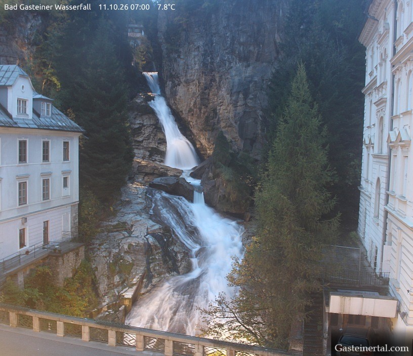 Archived image Webcam Waterfall in Bad Gastein