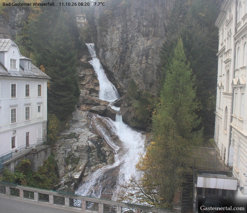 Archived image Webcam Waterfall in Bad Gastein