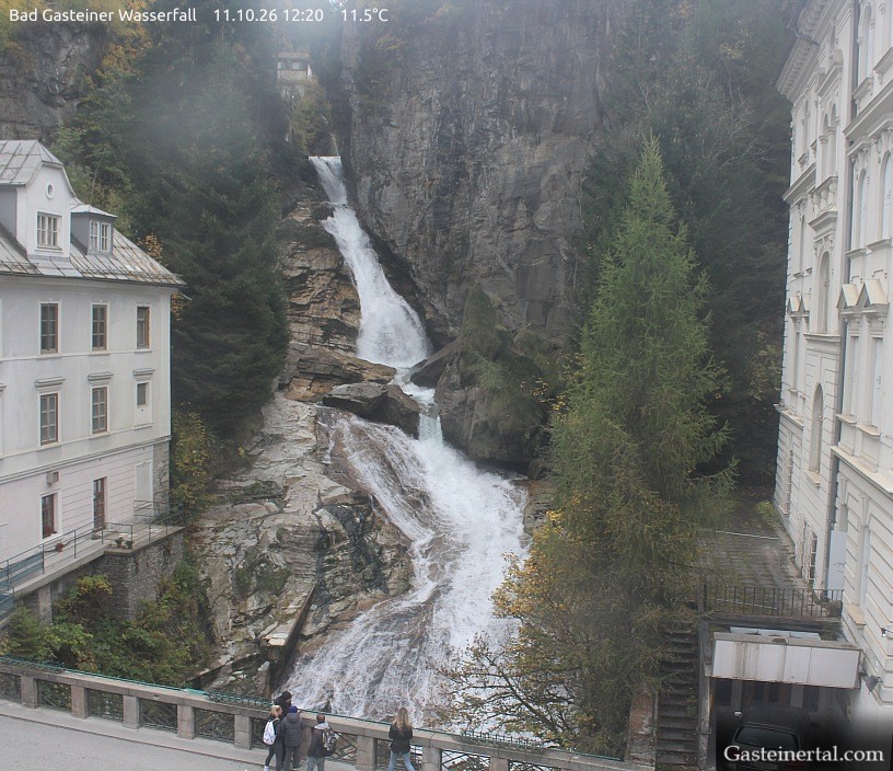 Archived image Webcam Waterfall in Bad Gastein