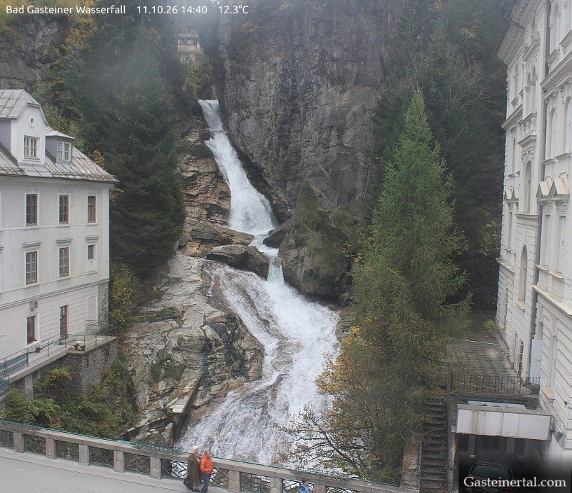Archived image Webcam Waterfall in Bad Gastein