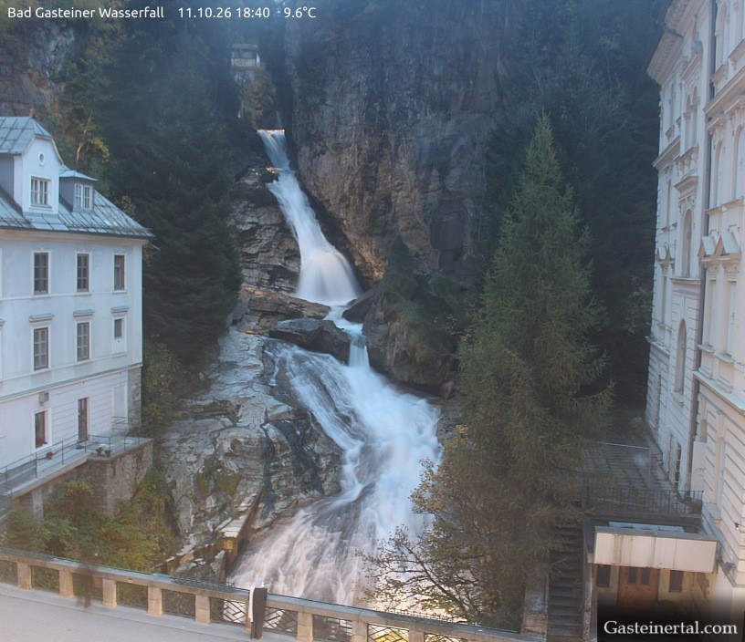 Archived image Webcam Waterfall in Bad Gastein