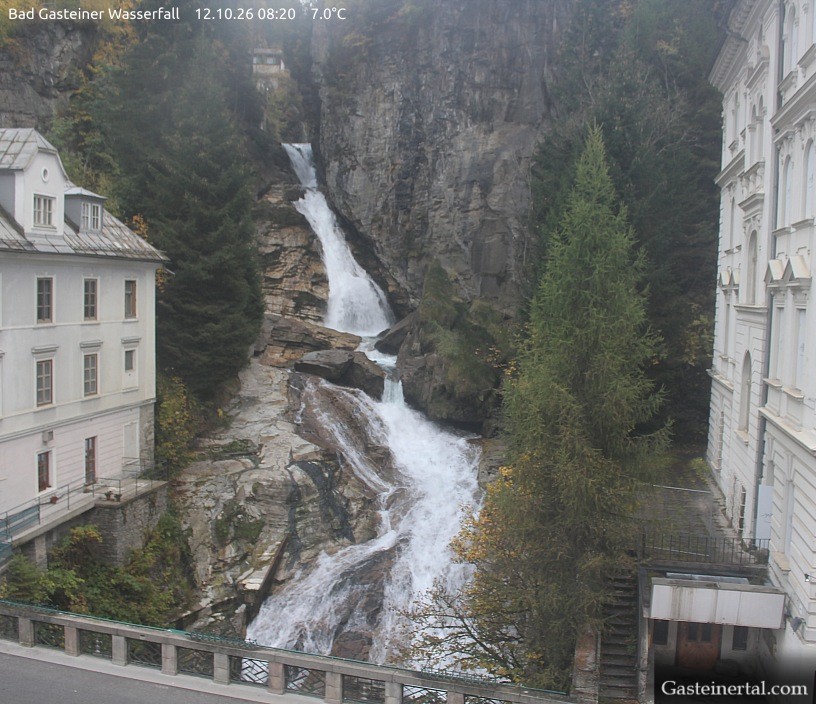 Archiv Foto Webcam Wasserfall in Bad Gastein