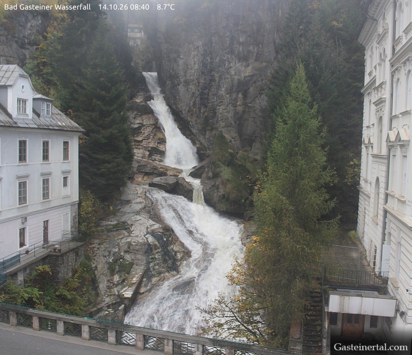 Archiv Foto Webcam Wasserfall in Bad Gastein