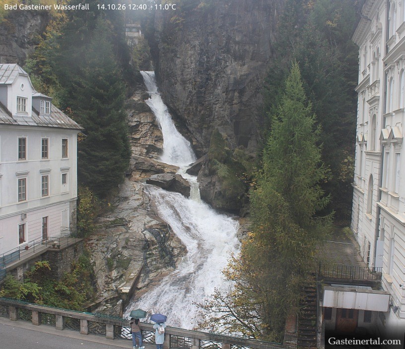 Archiv Foto Webcam Wasserfall in Bad Gastein
