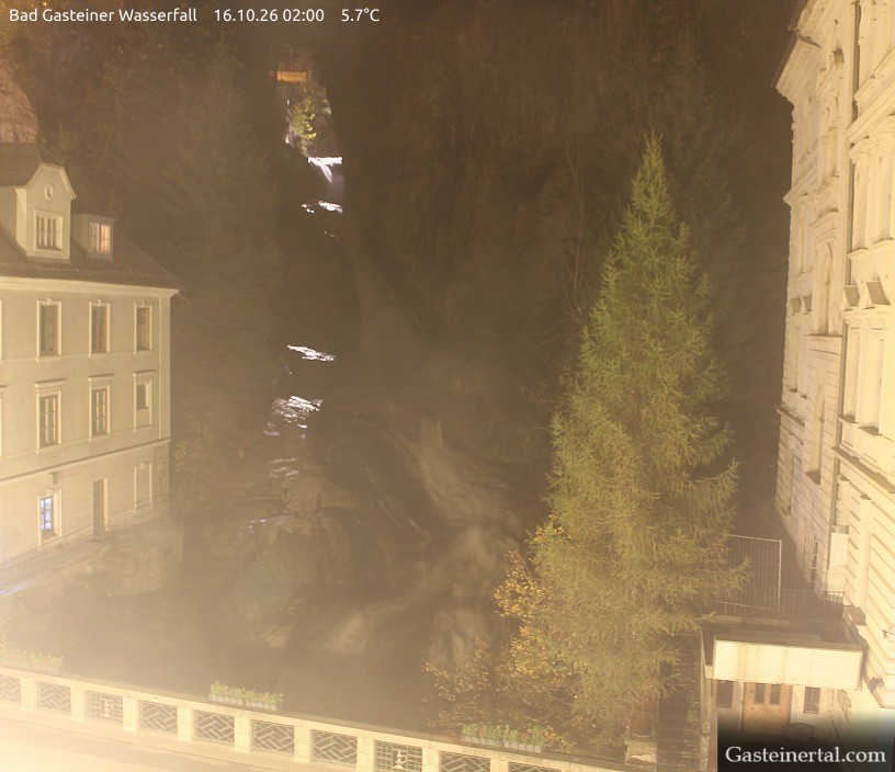 Archived image Webcam Waterfall in Bad Gastein