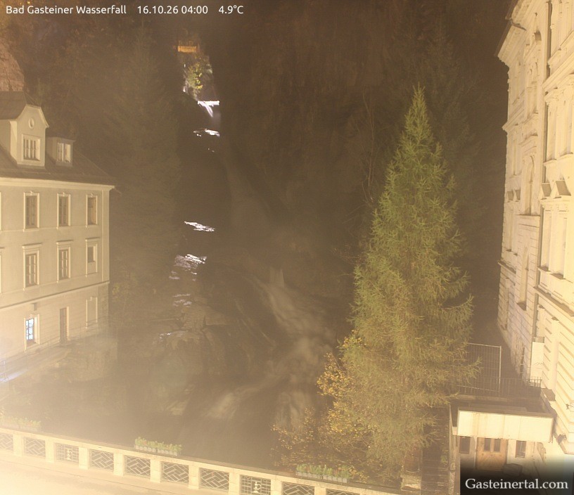 Archived image Webcam Waterfall in Bad Gastein
