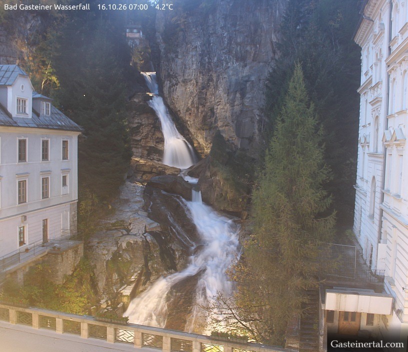 Archived image Webcam Waterfall in Bad Gastein
