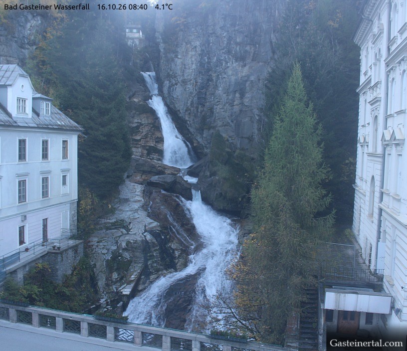 Archived image Webcam Waterfall in Bad Gastein