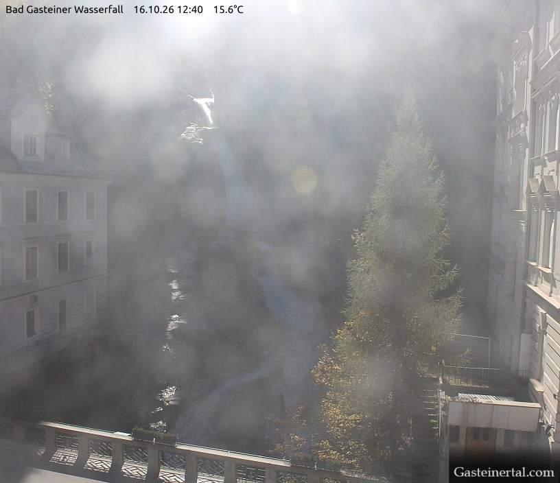 Archived image Webcam Waterfall in Bad Gastein