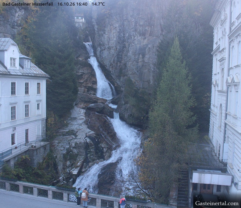 Archived image Webcam Waterfall in Bad Gastein